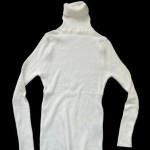 White Turtleneck Sweater